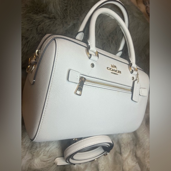 NWT Coach Rowan Satchel Chalk Solid (Retail$398)